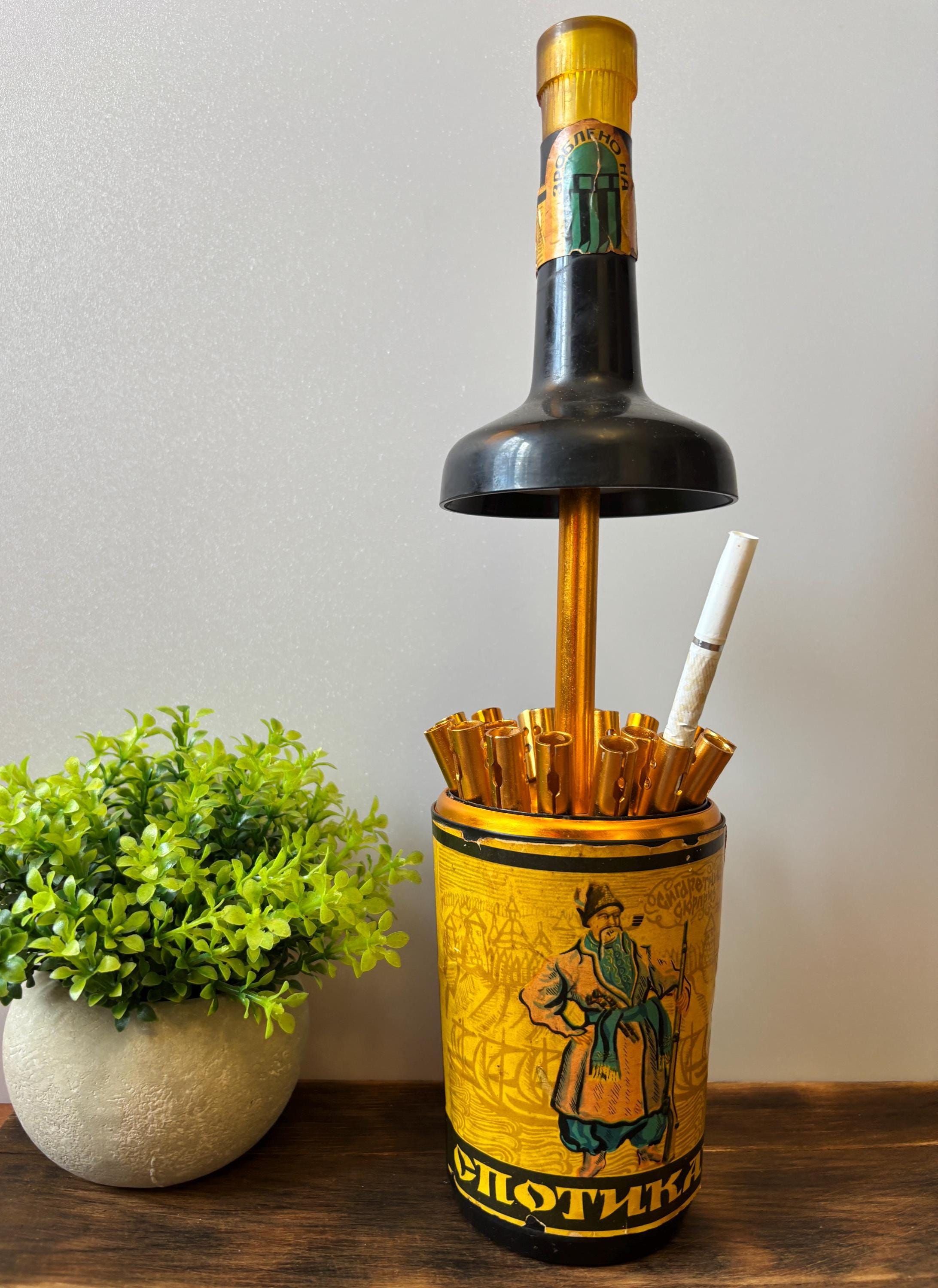 Vintage Cigarettes Dispenser Bottle