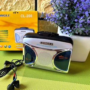 New Portable Cassette Player Congly, Congly FM/AM, Working, cassette Recorder, Vintage, Stereo Cassette Player, Sports, Great gift