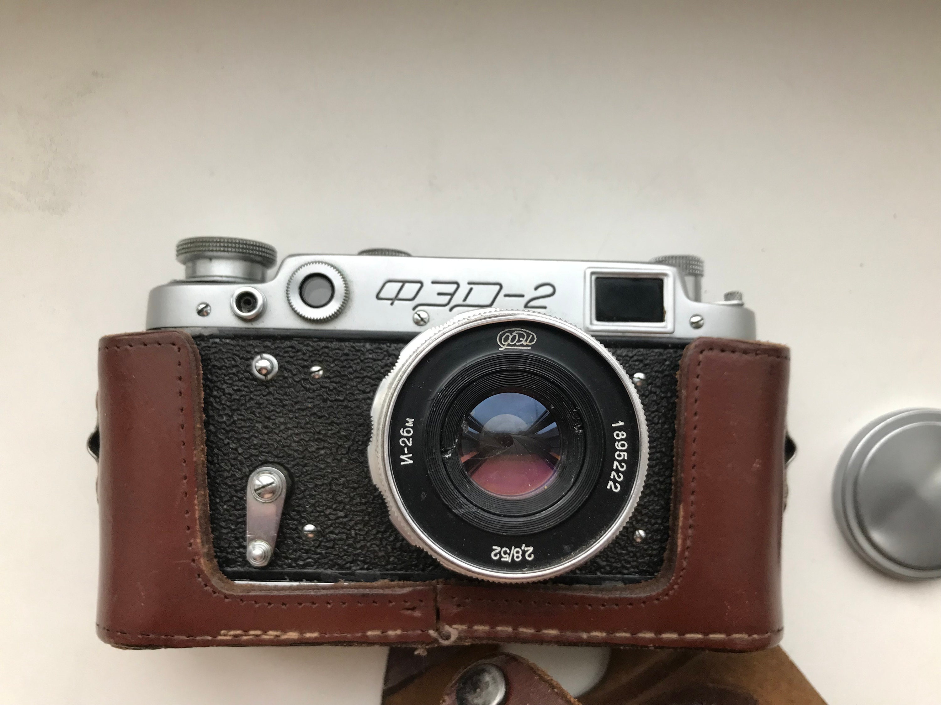 非常に珍しい、ビンテージカメラ FED 2、コレクター向けソビエトカメラ