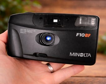 Minolta F10 BF 35mm Point and Shoot Film Camera – Vintage Compact Camera with Flash, Tested and Working popular camera
