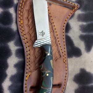 custom Handmade Farrier rasp steel cowboy bull cutter knife...