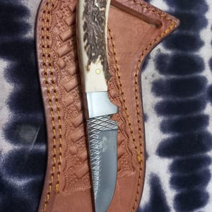 Custom Handmade Farrier rasp steel cowboy skinner knife,birthday gift,gift for boyfriend,gift for husband,gift for men,Easter gift.....