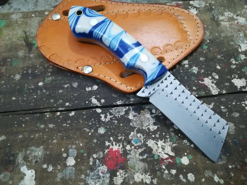 Custom Handmade Farrier Rasp Steel Cowboy Bull Cutter Knife... Etsy
