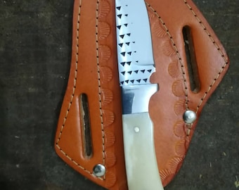 Custom Handmade Farrier rasp steel cowboy knife...