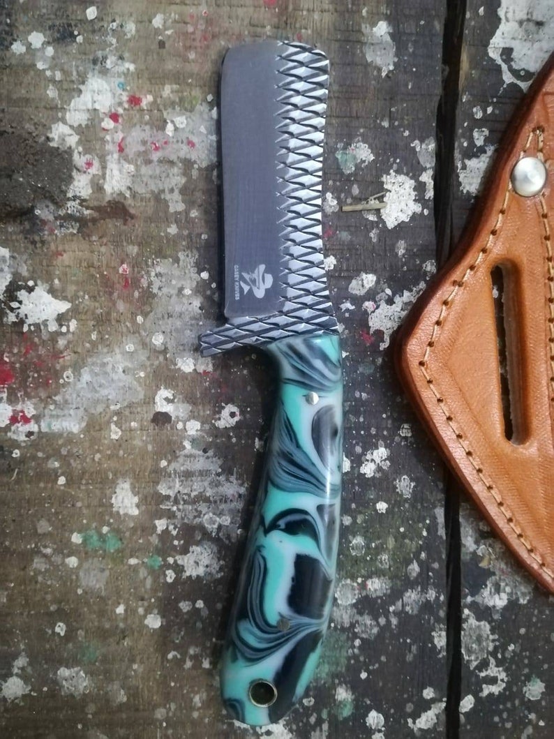 Custom Hand Made Farrier Rasp Steel Cowboy Bull Cutter Knife.... Etsy