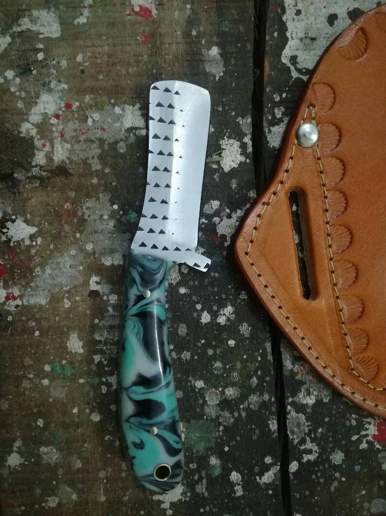 Custom Hand Made Farrier Rasp Steel Cowboy Bull Cutter Knife.... Etsy