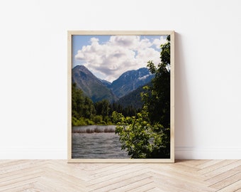 Mountains of Leavenworth Washington, Printable Wall Art, Digital Photography for Print, High Resolution Image, Gift for Holiday or Birthday