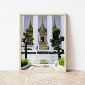 Travel Asia - Temple in Bangkok Thailand, Printable Wall Art, Digital Photography for Print, High Resolution Image, Gallery Wall Art