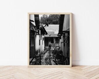 Malaysian Fishing Village, Printable Wall Art, Digital Photography for Print, High Resolution Image, Gallery Wall Art