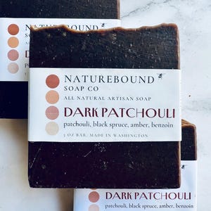 Dark Patchouli Soap: Earthy Artisan Soap Bar