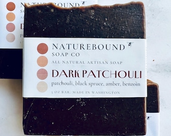 Dark Patchouli Soap: Earthy Artisan Soap Bar