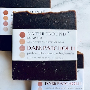 Dark Patchouli Soap: Earthy Artisan Soap Bar