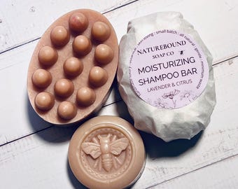 Lavender Citrus Shampoo Bar: All-Natural Moisturizing Hair Care