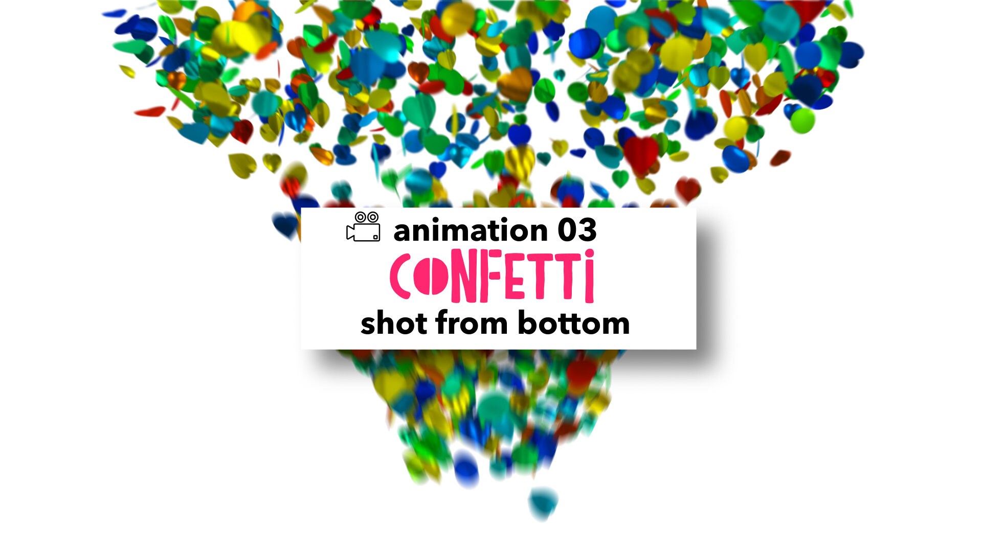 Colorful Animated Confetti Overlay, Confetti Clip Art, Party Invitation