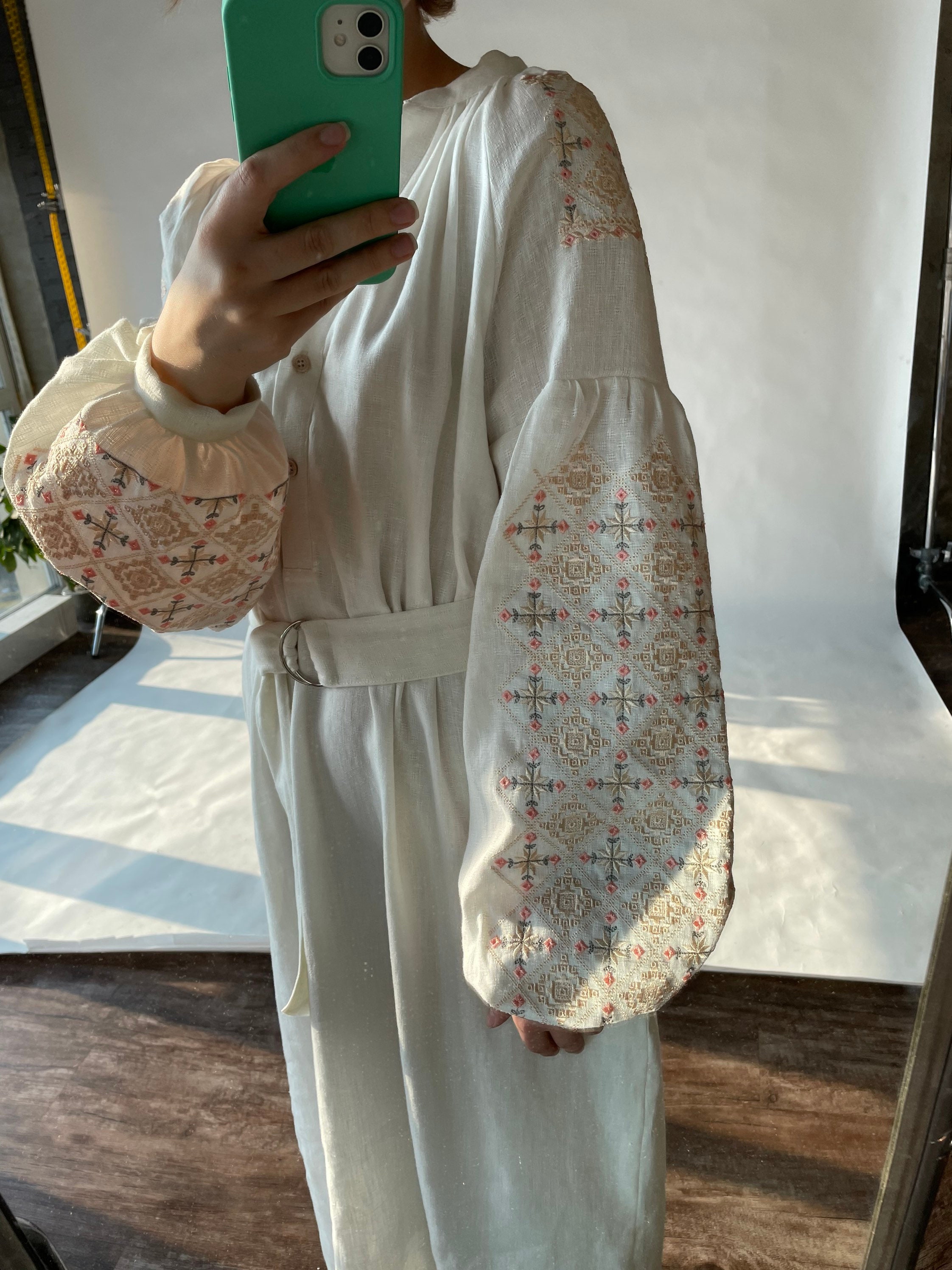 Ukrainian Linen Dress. Embroidered White Dress.summer Luxury | Etsy