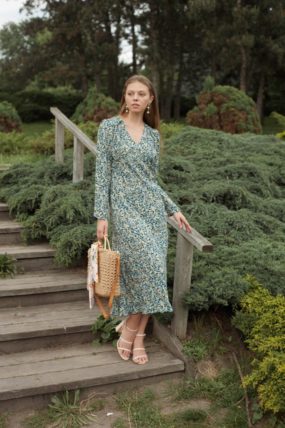Floral silk slip dress hotsell