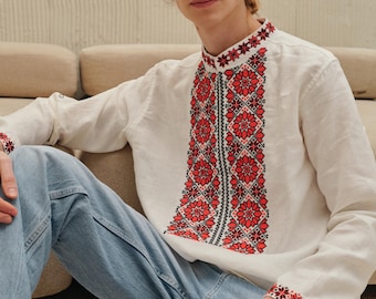 Embroidered vyshyvanka shirt for men Sumy