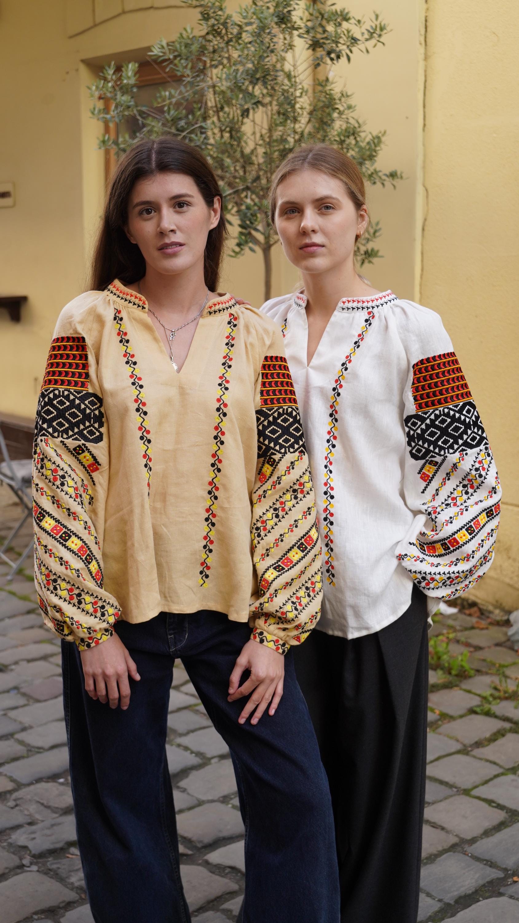 ユニークな刺繍のヴィシヴァンカブラウス。 Bukovyna のウクライナ 