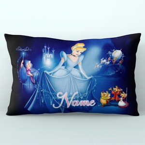 Cinderella Pillowcase, Custom Cinderella Pillow, Disney Princess Gift for Girl, Personalized Kids Pillow Case