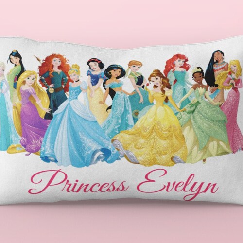 PRINCESS PILLOWCASE Pillow Custom Personalized Princess Etsy