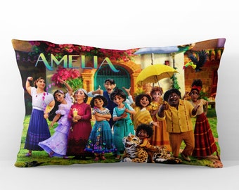 Encanto Pillow, Personalized Encanto Pillowcase, Custom Encanto Gift, Disney Themed Room, Personalized Encanto Gifts, Gift for Kid