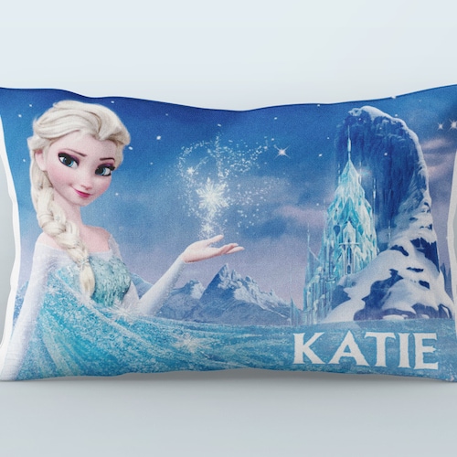 Elsa Pillowcase Personalized Frozen Pillow Custom Disney Etsy