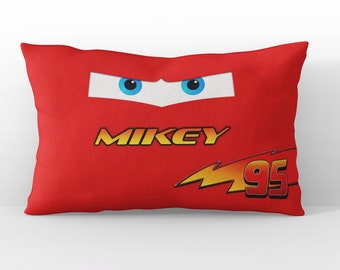 Lightning McQueen Pillowcase: Personalized Cars Themed Room Decor