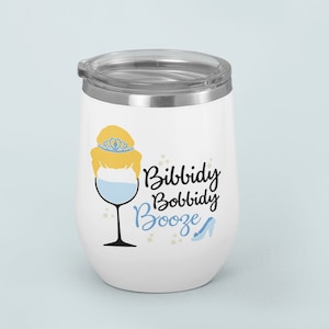 Disney Wine Tumbler, Princess Wine Tumbler, Disney Gifts, Disney Bachelorette Party, Disney Bridesmaid Gifts, Disney Princess Wine Glass image 1