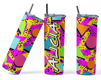 90s Bachelorette Party Tumblers: Custom Retro Stainless Steel Favors