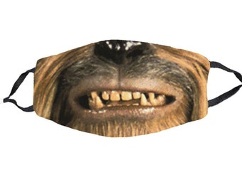 Chewbacca Mask with Filter Included, Star Wars Mask, Wookiee Mouth Mask, Gift for Star Wars Fan, Mask for Disney, Fast Shipping