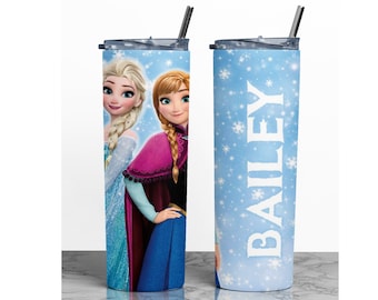 Frozen Tumbler with Name: Elsa and Anna Gifts