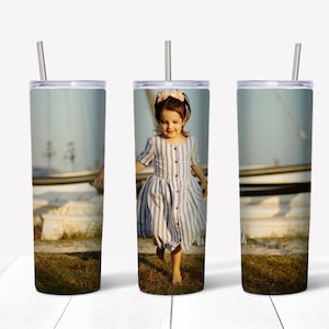 Photo Tumbler • Custom Tumbler with Picture • Gift for Mom • Gift for Dad • Personalized Photo Mugs • Gift for Her • Custom Photo Gifts