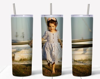 Photo Tumbler: Personalized Picture Mugs, Stainless Steel 20oz Travel Mug