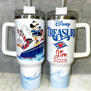 Disney Cruise Tumbler Customized with Any Ship, Name, Year, Personalized Disney Cruise Mug, Disney 40oz Tumbler, DCL Insulated Mug 2025