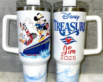 Disney Cruise Tumbler Customized with Any Ship, Name, Year, Personalized Disney Cruise Mug, Disney 40oz Tumbler, DCL Insulated Mug 2025