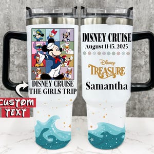 Disney Cruise Tumbler Customized with Any Ship, Name, Year, Personalized Disney Cruise Mug, Group Tumblers for Cruise, Disney Eras 2025
