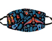Coco Mask with Filter Included, Coco Face Mask for Disney, Washable Coco Mask for kids, Coco Pattern Mask