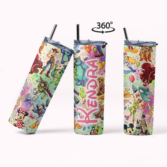Disney Skinny Tumbler Disney Pattern Custom Tumbler Disney Etsy Canada