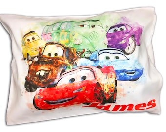 Lightning McQueen Pillowcase: Personalized Kids Cars Room Decor