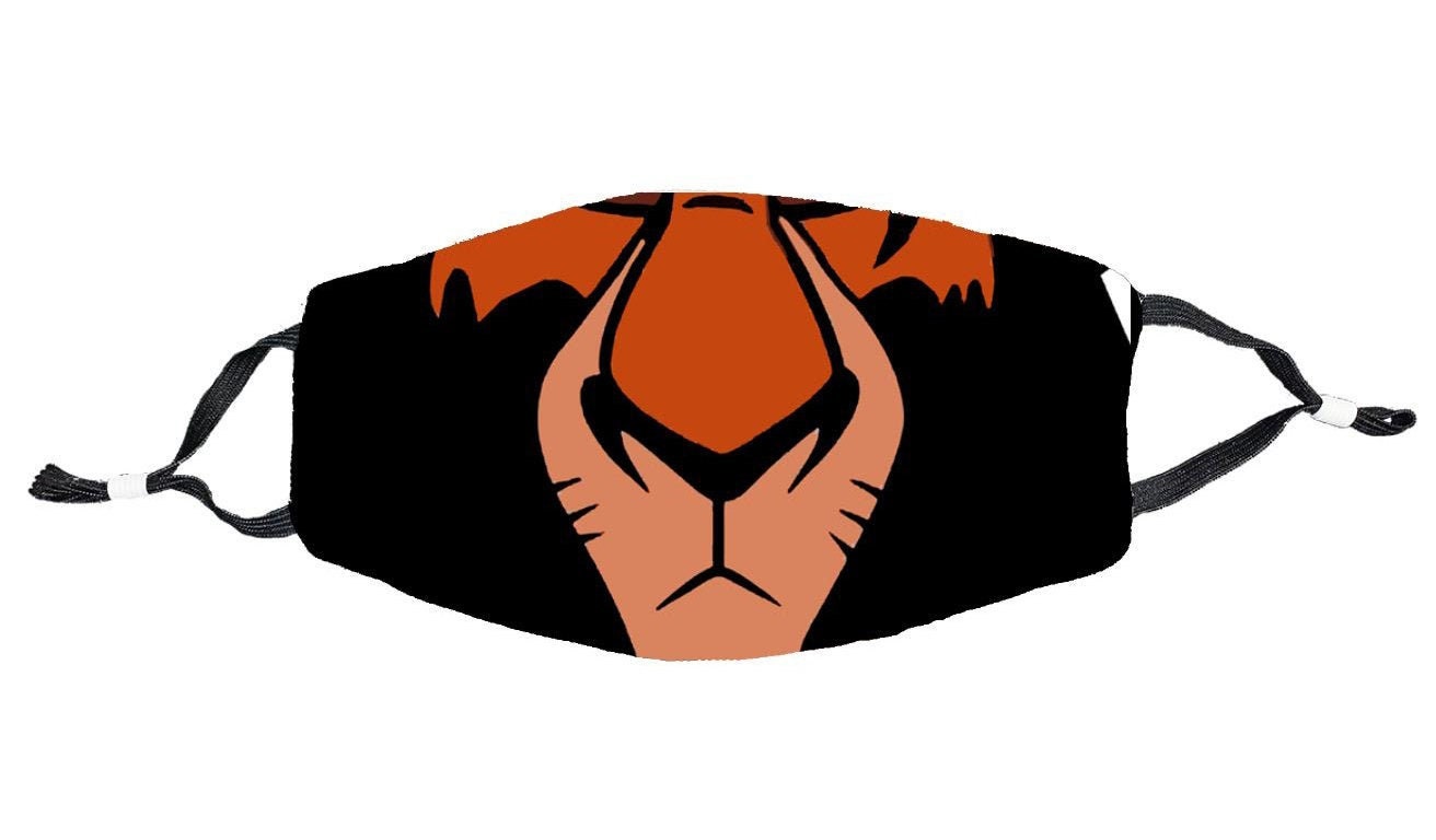 Scar Face Mask, Lion King Mask with Filter Included, Masks Scar Face Mask, Lion King Mask with Filter Included, Masks