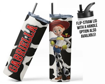 Personalized Jessie Cowgirl Tumbler: Custom Toy Story Gift