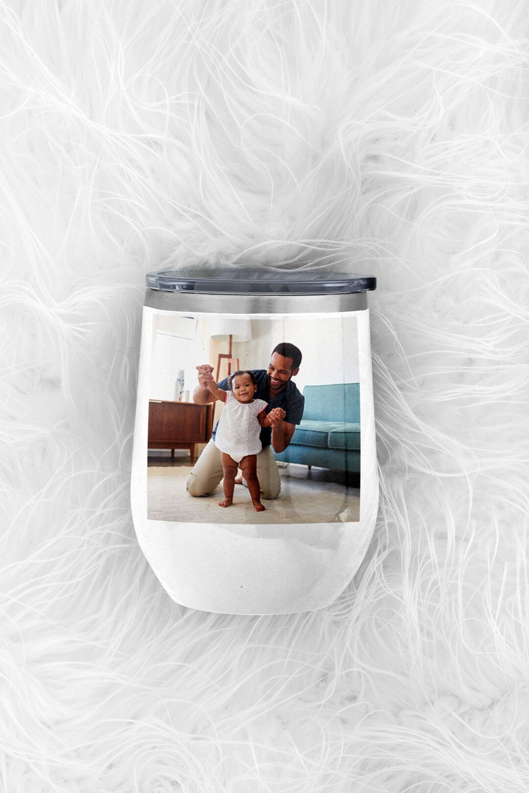 Subli Photo Personalized Photo Wine Tumbler: Custom Stainless Steel Mug Photo Gift ...