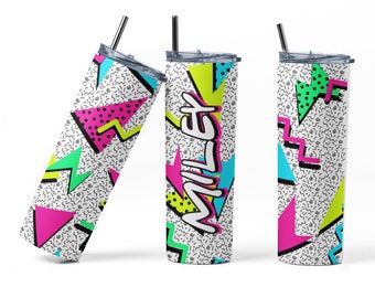 90s Bachelorette Party Tumblers: Custom Retro Stainless Steel Favors