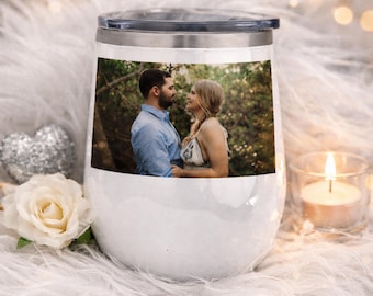 Personalized Photo Tumbler | Custom Picture Wine Tumbler | Sublimated Stainless Steel Cup | Photo Gift | Custom Drinkware