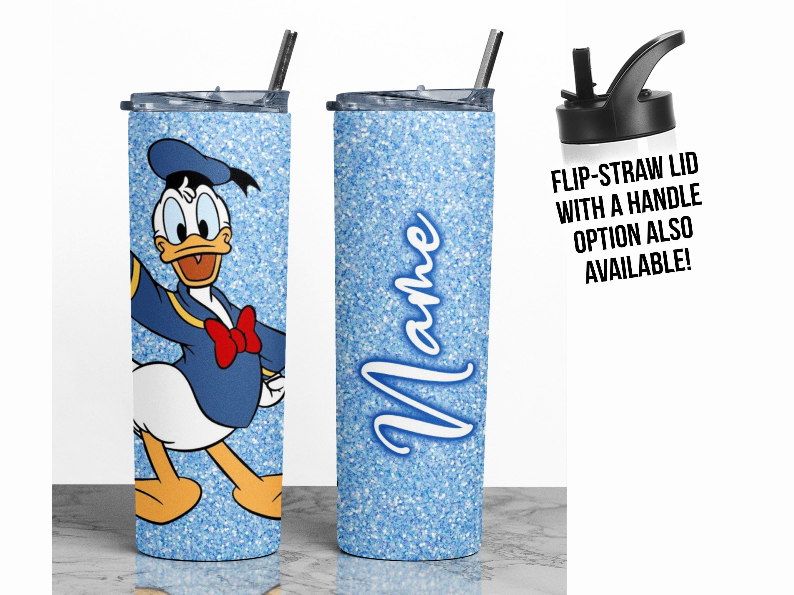 Everyday Delights Disney Donald Duck ABS Stainless Steel Cup with Lid,  250ml, Blue