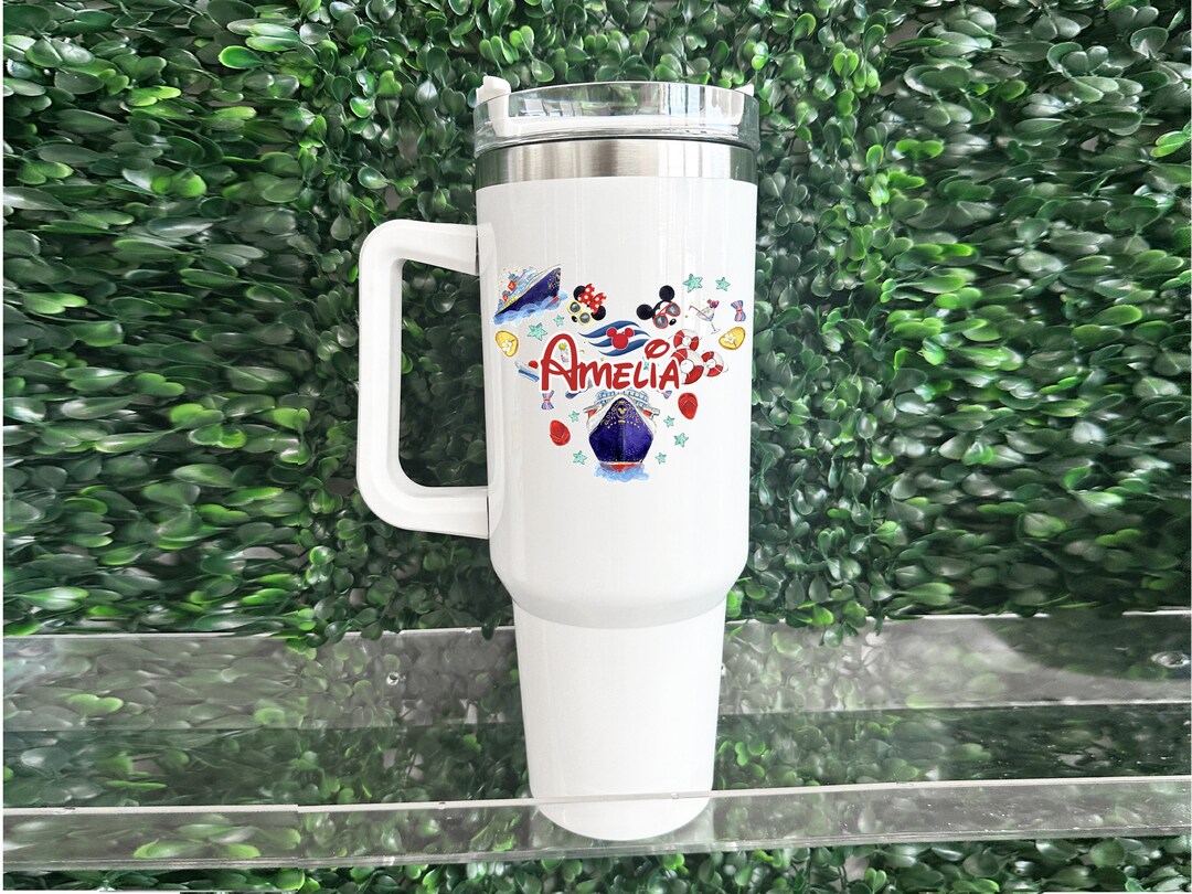 Disney Cruise Tumblers, Custom 40oz Insulated Cup With Straw