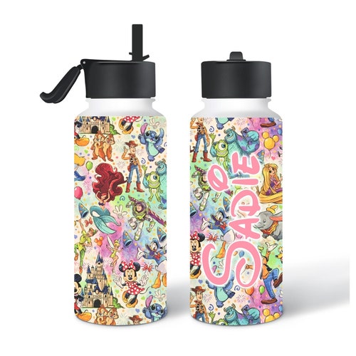 Disney Tumblers Custom Disney Insulated Water Bottle Etsy