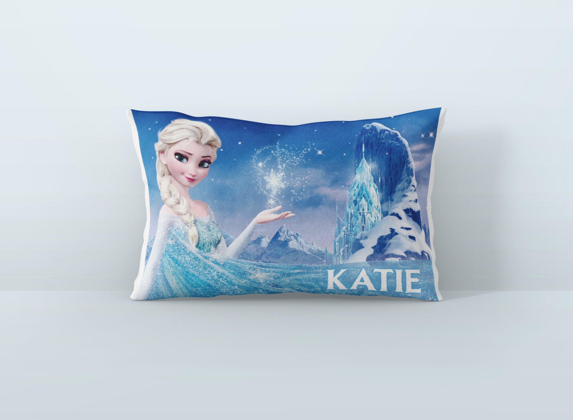 Housse de coussin Disney la reine des neiges, taie d'oreiller de canapé,  princesse Elsa Anna, en peluche courte, décorative pour la maison 