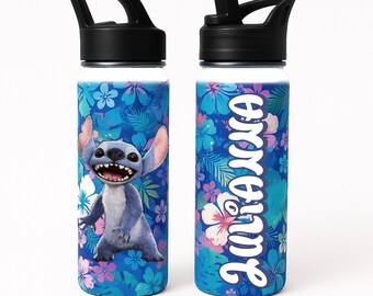 Stitch Tumbler with Name, Custom Lilo and Stitch Gifts