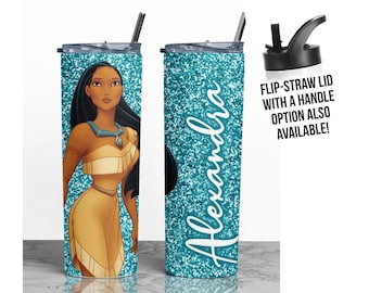 Pocahontas Pocahontas Tumbler, Personalized Disney Princess Mug, Birthday Gift for Girl